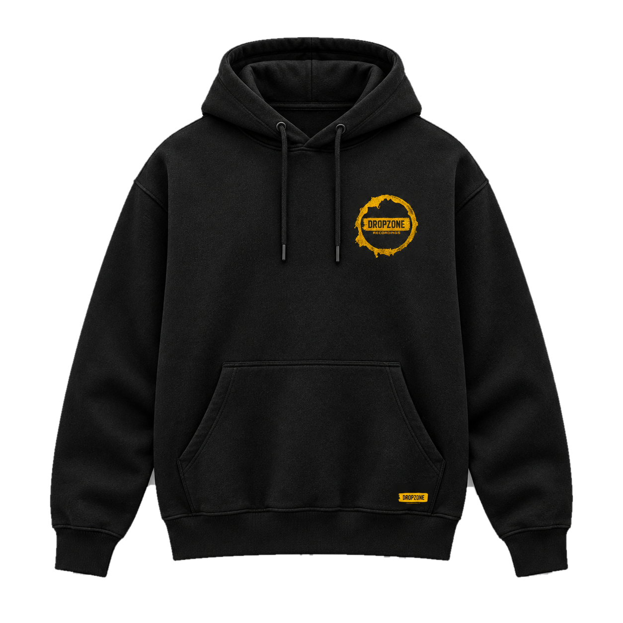 Dropzone black hoodie with official Dropzone mark
