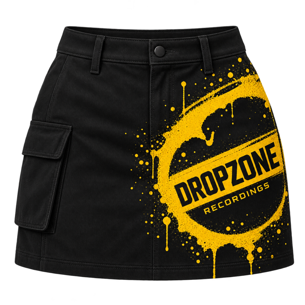 Dropzone Black Logo Skirt