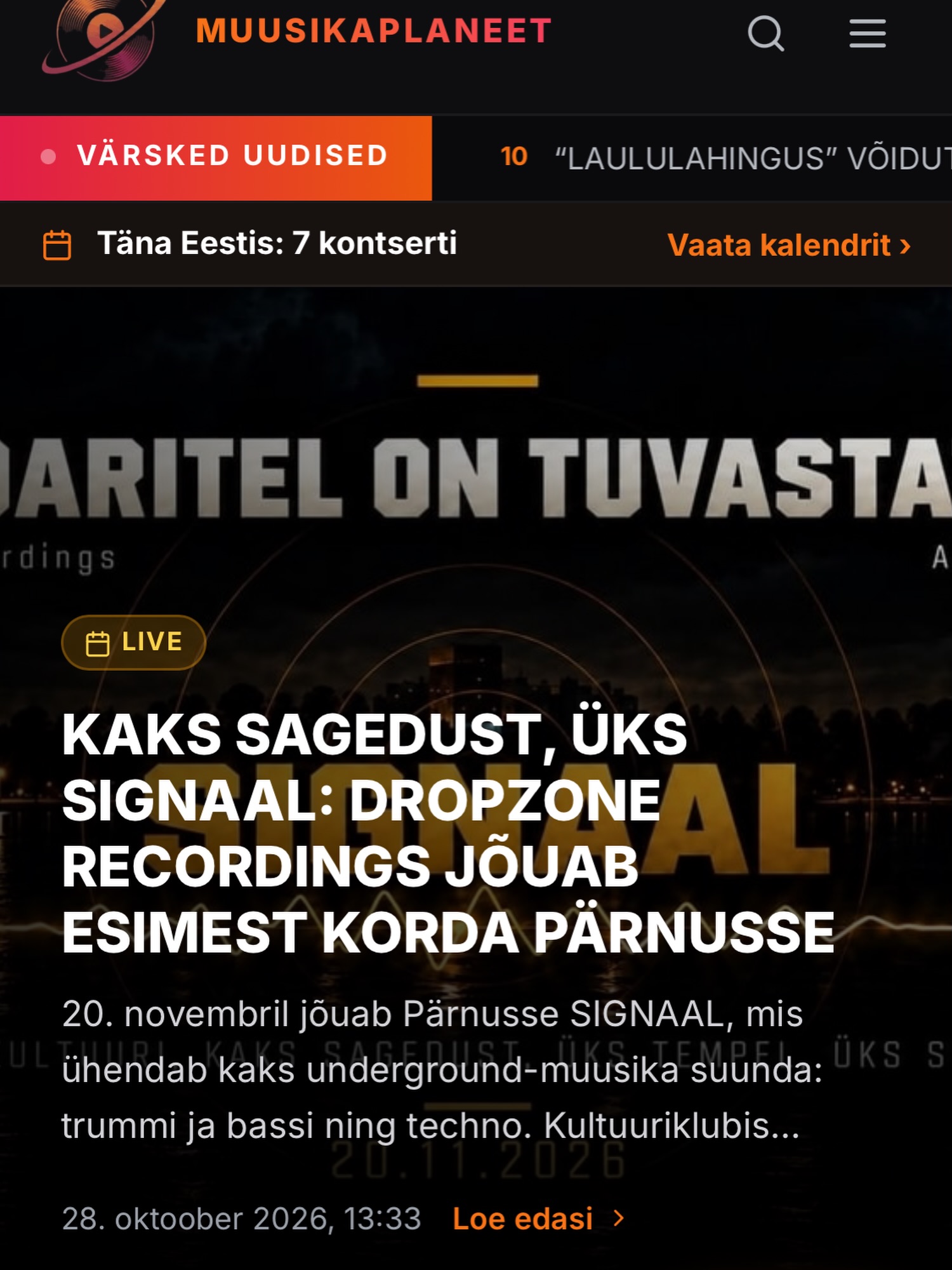 🚨Woohoowoho, meid on märgatud🚨 🔊 DROPZONE RECORDINGS × MUUSIKAPLANEET https://muusikaplaneet.ee/ Aastatepikkune töö, kümned artistid, lugematud…